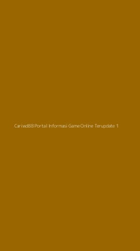 Tampilan Antarmuka Aplikasi Cariwd88 Portal Informasi Game Online Terupdate - 1