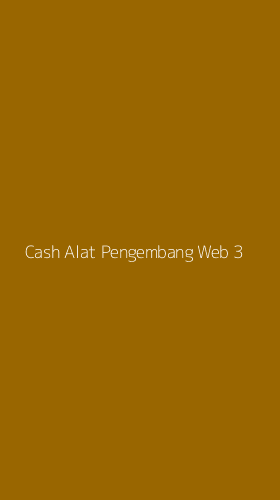 Tampilan Antarmuka Aplikasi Cash Alat Pengembang Web - 3