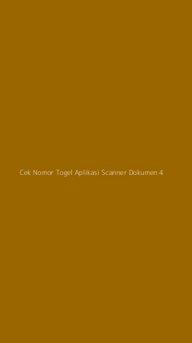 Tampilan Antarmuka Aplikasi Cek Nomor Togel Aplikasi Scanner Dokumen - 4