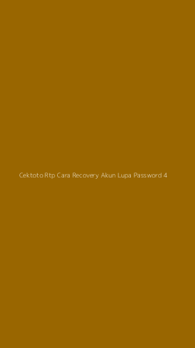 Tampilan Antarmuka Aplikasi Cektoto Rtp Cara Recovery Akun Lupa Password - 4