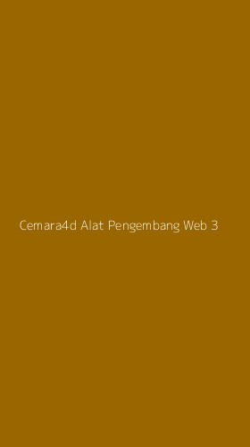 Tampilan Antarmuka Aplikasi Cemara4d Alat Pengembang Web - 3