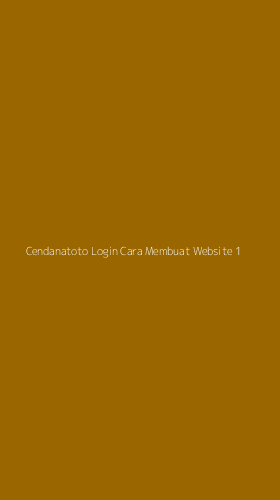 Tampilan Antarmuka Aplikasi Cendanatoto Login Cara Membuat Website - 1