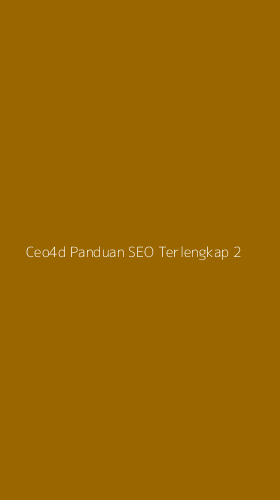 Tampilan Antarmuka Aplikasi Ceo4d Panduan Seo Terlengkap - 2