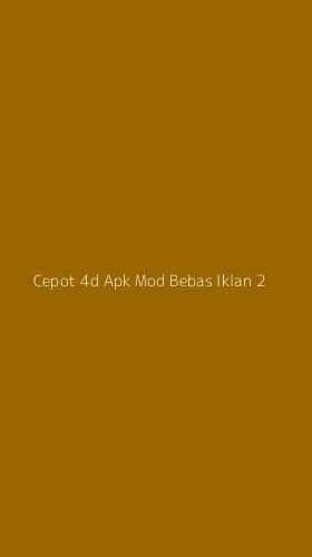 Tampilan Antarmuka Aplikasi Cepot 4d Apk Mod Bebas Iklan - 2