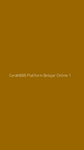Tampilan Antarmuka Aplikasi Cerah888 Platform Belajar Online - 1