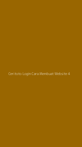 Tampilan Antarmuka Aplikasi Ceritoto Login Cara Membuat Website - 4