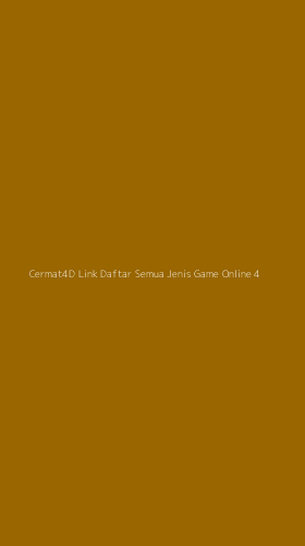 Tampilan Antarmuka Aplikasi Cermat4d Link Daftar Semua Jenis Game Online - 4