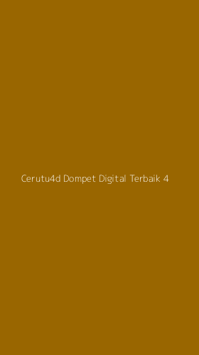 Tampilan Antarmuka Aplikasi Cerutu4d Dompet Digital Terbaik - 4