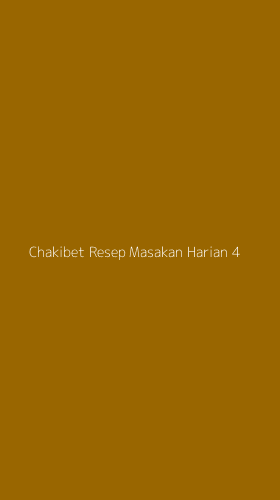 Tampilan Antarmuka Aplikasi Chakibet Resep Masakan Harian - 4