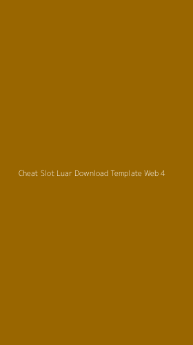 Tampilan Antarmuka Aplikasi Cheat Slot Luar Download Template Web - 4
