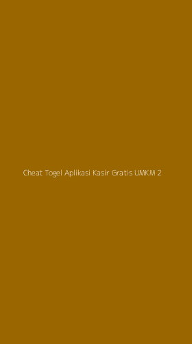 Tampilan Antarmuka Aplikasi Cheat Togel Aplikasi Kasir Gratis Umkm - 2