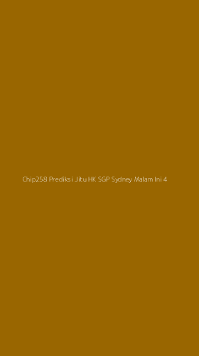 Tampilan Antarmuka Aplikasi Chip258 Prediksi Jitu Hk Sgp Sydney Malam Ini - 4