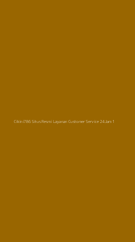 Tampilan Antarmuka Aplikasi Cikini786 Situs Resmi Layanan Customer Service 24jam - 1