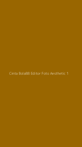 Tampilan Antarmuka Aplikasi Cinta Bola88 Editor Foto Aesthetic - 1