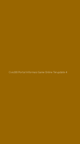 Tampilan Antarmuka Aplikasi Civic88 Portal Informasi Game Online Terupdate - 4