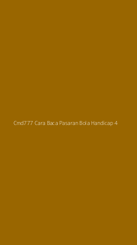 Tampilan Antarmuka Aplikasi Cmd777 Cara Baca Pasaran Bola Handicap - 4