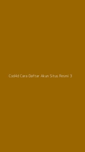 Tampilan Antarmuka Aplikasi Cod4d Cara Daftar Akun Situs Resmi - 3