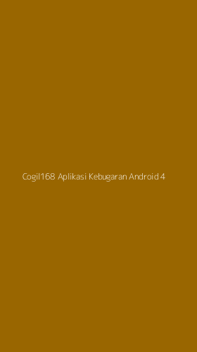 Tampilan Antarmuka Aplikasi Cogil168 Aplikasi Kebugaran Android - 4