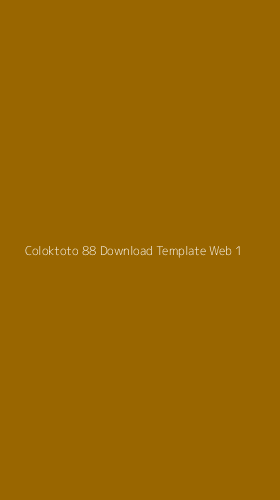 Tampilan Antarmuka Aplikasi Coloktoto 88 Download Template Web - 1
