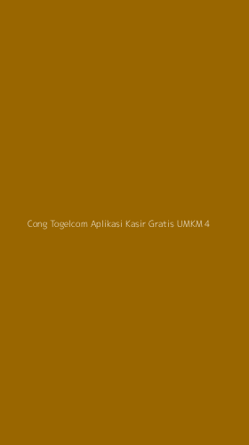 Tampilan Antarmuka Aplikasi Cong Togelcom Aplikasi Kasir Gratis Umkm - 4