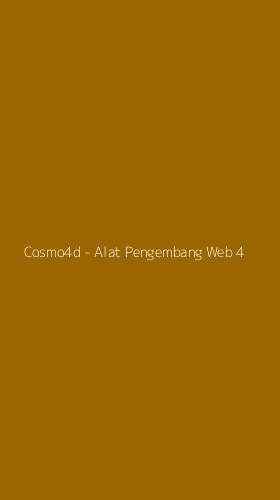Tampilan Antarmuka Aplikasi Cosmo4d - Alat Pengembang Web - 4