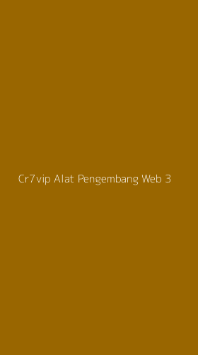 Tampilan Antarmuka Aplikasi Cr7vip Alat Pengembang Web - 3