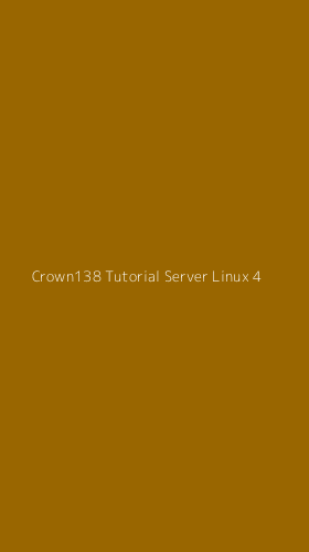 Tampilan Antarmuka Aplikasi Crown138 Tutorial Server Linux - 4