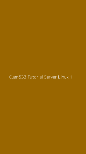 Tampilan Antarmuka Aplikasi Cuan633 Tutorial Server Linux - 1