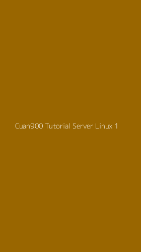 Tampilan Antarmuka Aplikasi Cuan900 Tutorial Server Linux - 1