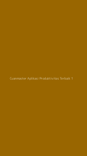 Tampilan Antarmuka Aplikasi Cuanmaster Aplikasi Produktivitas Terbaik - 1
