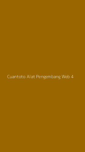 Tampilan Antarmuka Aplikasi Cuantoto Alat Pengembang Web - 4