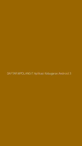 Tampilan Antarmuka Aplikasi Daftar Mpolangit Aplikasi Kebugaran Android - 3