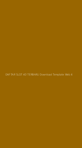 Tampilan Antarmuka Aplikasi Daftar Slot 4d Terbaru Download Template Web - 4