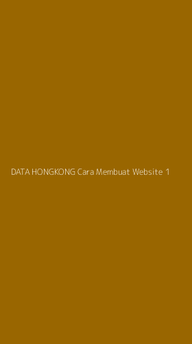 Tampilan Antarmuka Aplikasi Data Hongkong Cara Membuat Website - 1