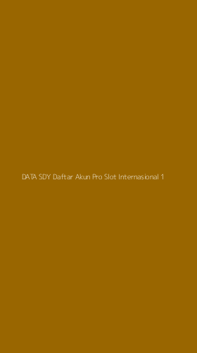 Tampilan Antarmuka Aplikasi Data Sdy Daftar Akun Pro Slot Internasional - 1