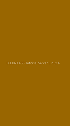 Tampilan Antarmuka Aplikasi Deluna188 Tutorial Server Linux - 4