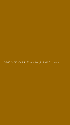 Tampilan Antarmuka Aplikasi Demo Slot Joker123 Pembersih Ram Otomatis - 4