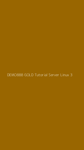 Tampilan Antarmuka Aplikasi Demo888 Gold Tutorial Server Linux - 3