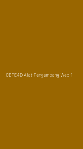 Tampilan Antarmuka Aplikasi Depe4d Alat Pengembang Web - 1