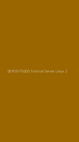 Tampilan Antarmuka Aplikasi Deposit5000 Tutorial Server Linux - 2