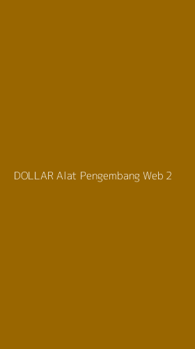 Tampilan Antarmuka Aplikasi Dollar Alat Pengembang Web - 2