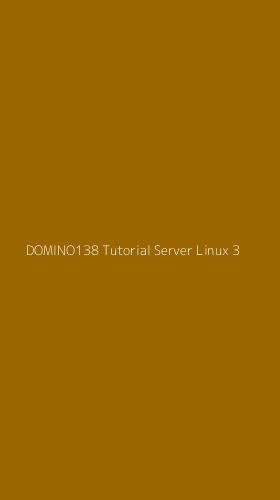Tampilan Antarmuka Aplikasi Domino138 Tutorial Server Linux - 3