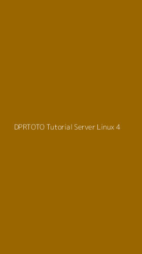 Tampilan Antarmuka Aplikasi Dprtoto Tutorial Server Linux - 4
