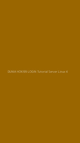 Tampilan Antarmuka Aplikasi Dunia Hoki99 Login Tutorial Server Linux - 4