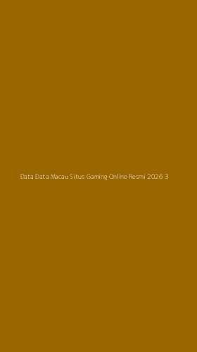 Tampilan Antarmuka Aplikasi Data Data Macau Situs Gaming Online Resmi 2026 - 3