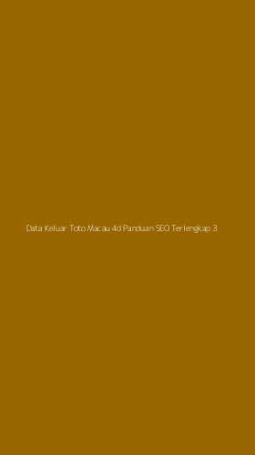 Tampilan Antarmuka Aplikasi Data Keluar Toto Macau 4d Panduan Seo Terlengkap - 3