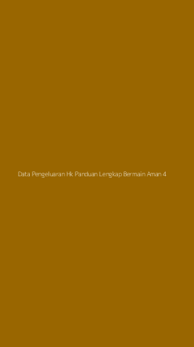 Tampilan Antarmuka Aplikasi Data Pengeluaran Hk Panduan Lengkap Bermain Aman - 4