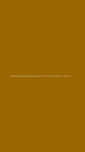 Tampilan Antarmuka Aplikasi Data Pengeluaran Macau Hari Ini Tutorial Server Linux - 4