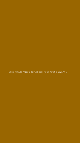 Tampilan Antarmuka Aplikasi Data Result Macau 4d Aplikasi Kasir Gratis Umkm - 2