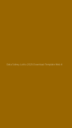 Tampilan Antarmuka Aplikasi Data Sidney Lotto 2025 Download Template Web - 4
